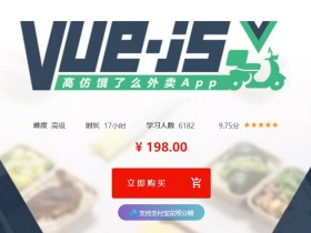 Vue.js 高仿饿了么外卖APP Vue.js前端框架入门视频教程