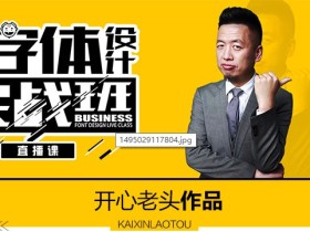 商业字体设计实战班 字体设计入门到精通视频教程
