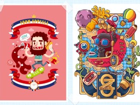 AI卡通形象设计及延展 狂奔的包子插画视频教程