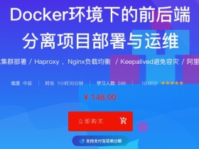 Docker环境下的前后端分离项目部署与运维