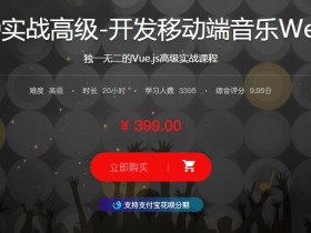 Vue 2.0实战高级-开发移动端音乐Web APP