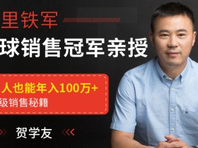 阿里全球销售冠军,亲授百万年薪销售秘籍
