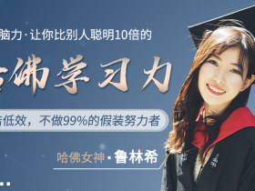 哈佛女神鲁林希:让你聪明十倍的学习力!