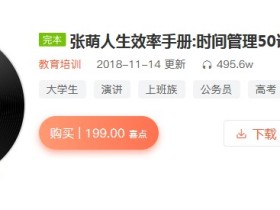 张萌人生效率手册