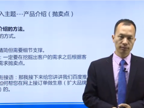 销售系统班:30天把想卖的东西卖给任何人 把握大客户痛点和产品卖点