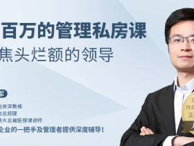 不做焦头烂额的领导,年薪百万的管理私房课