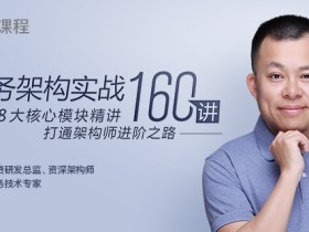 微服务架构实战160讲