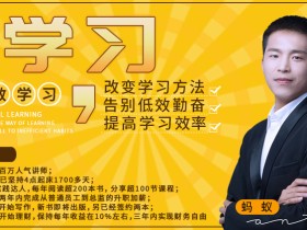 高效学习——改变学习方法,告别低效勤奋