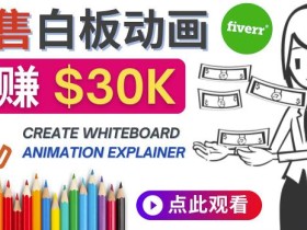 如何用最简单制作白板动画(WhiteBoard Animation)月赚3万美元
