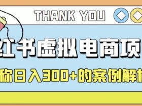 小红书学科项目,简单且可批量化的虚拟资源搞钱玩法,长期可做,日入300+