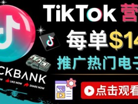Tiktok推广Clickbank虚拟商品-热门电子书,每单赚143美元-,流量变现技巧