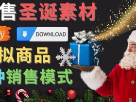 出售圣诞节主题Photoshop设计素材,日赚100美元以上