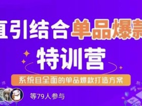 直引结合单品爆款特训营,系统且全面的淘宝单品爆款打造方案