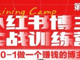 小红书博主实战训练营7期,从定位到起号到变现,手把手打通爆款任督二脉