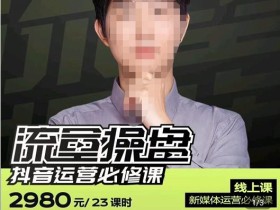 网红徐老师流量操盘抖音运营必修课,23节运营实操课