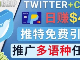 通过Twitter推广CPA Leads,日赚46.01美元-免费的CPA联盟推广模式
