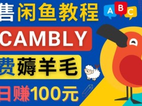 闲鱼赚钱小技巧,每单净赚10元,日赚100元-出售Cambly注册教程