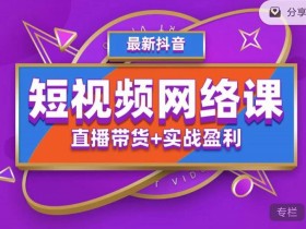 2022年推易抖音爆单特训营最新网络课,直播带货+实战盈利(62节视频课)