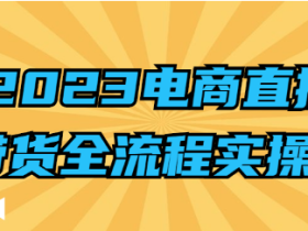 2023年电商直播带货全流程实操课