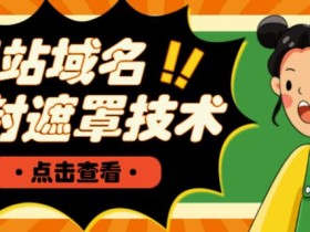 网站域名防封遮罩防红技术【详细教程+源码】