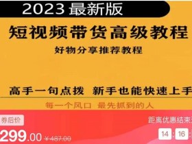 2023短视频好物分享带货,好物带货高级教程,高手一句点拨,新手也能快速上手