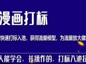 秋秋漫画打标,产品打标入池,建立流量模型,为快速放大流量做准备