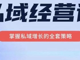 简宁·私域经营课,掌握私域增长的全套策略,系统实现在私域中的高利润增长