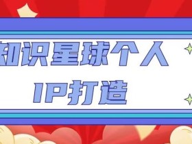 知识星球个人IP打造系列课程,每天引流100精准粉【视频教程】