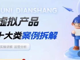 虚拟产品项目拆解课,十大类案例拆解分析运营玩法
