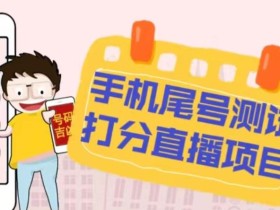 最新抖音爆火的手机尾号测试打分无人直播项目,轻松日赚几百+【打分脚本+详细教程】