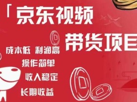 京东视频带货项目+图文带货种草,成本低,利润高,操作简单收入稳定