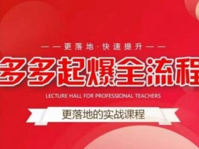 互力-多多新品打爆全流程,拼多多14天拉搜索自然流量,更落地·快速提升