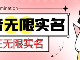 外面收费1200的最新抖音一证无限实名技术,无视限制封禁【详细玩法视频教程】