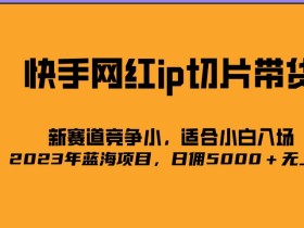 2023爆火的快手网红IP切片,号称日佣5000+的蓝海项目,二驴的独家授权