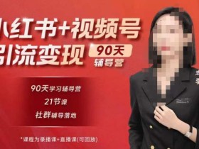 李小月小红书90天辅营导第七期,熟悉新媒体平台|从零到一做爆款内容|商业变现