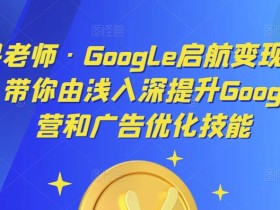 呆呆老师·Google启航变现体系课,带你由浅入深提升Google运营和广告优化技能