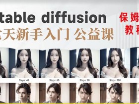 【AI训练营】全网第一个系统的stable diffusion基础课,新手入门必看
