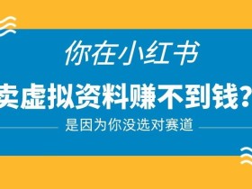 小红书卖虚拟资料的正确赛道,没有什么门槛,一部手机就可以操作【揭秘】