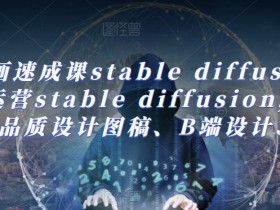 AI绘画速成课stable diffusion,熟练运营stable diffusion,快速生成高品质设计图稿、B端设计3D图标