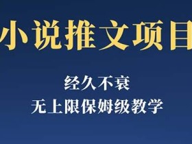 经久不衰的小说推文项目,单号月5-8k,保姆级教程,纯小白都能操作