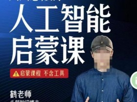 【鹤老师】人人必修的AI启蒙课,启蒙课程,不含工具
