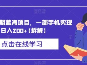 卖游戏长期蓝海项目,一部手机实现日入200+【拆解】