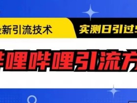 最新引流技术,哔哩哔哩引流方法,实测日引50人【揭秘】
