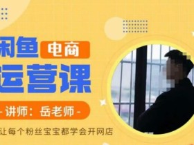 岳老师·闲鱼电商运营课,让每个粉丝宝宝都学会开网店