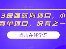 2023最强蓝海项目,小红书商单项目,没有之一【揭秘】