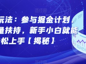 图文新玩法:参与掘金计划,享受流量扶持,新手小白就能轻松上手【揭秘】