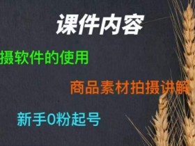 零食短视频素材拍摄教学,拍摄软件的使用,商品素材拍摄讲解,新手0粉起号