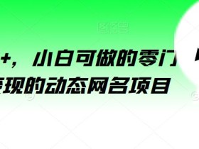 日入200+,小白可做的零门槛无脑变现的动态网名项目