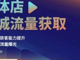 实体店同城流量获取(账号+视频+直播+团购设计实操)门店引流获客能力提升,增加同城流量曝光