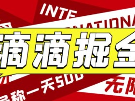 外面收费1280的滴滴掘金最新暴利玩法,号称日赚500-1000+【详细玩法教程】